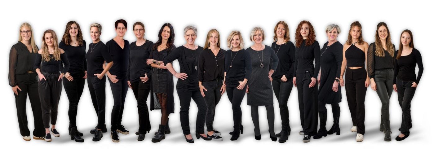 Teamfoto Melli Haare und Kosmetik